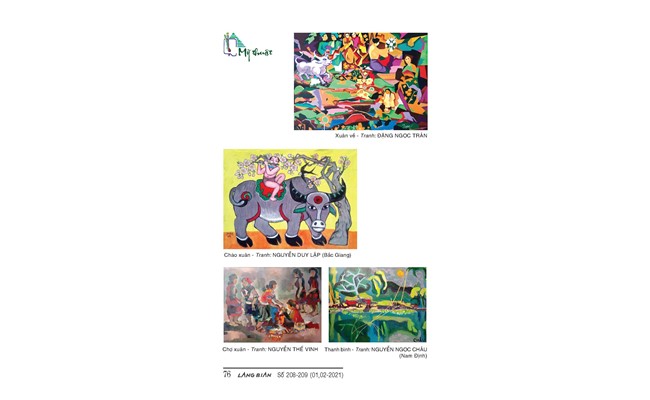 Xuân về, Chào xuân, Chợ xuân, Thanh bình